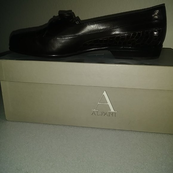 Vintage Alfani Style 3063, Brown, Size 9M, Crocodile/Calf Skin, NEVER WORN! main image 9